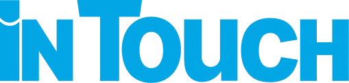 In Touch logo in blue text for the Gaither Vocal Band TV schedule.