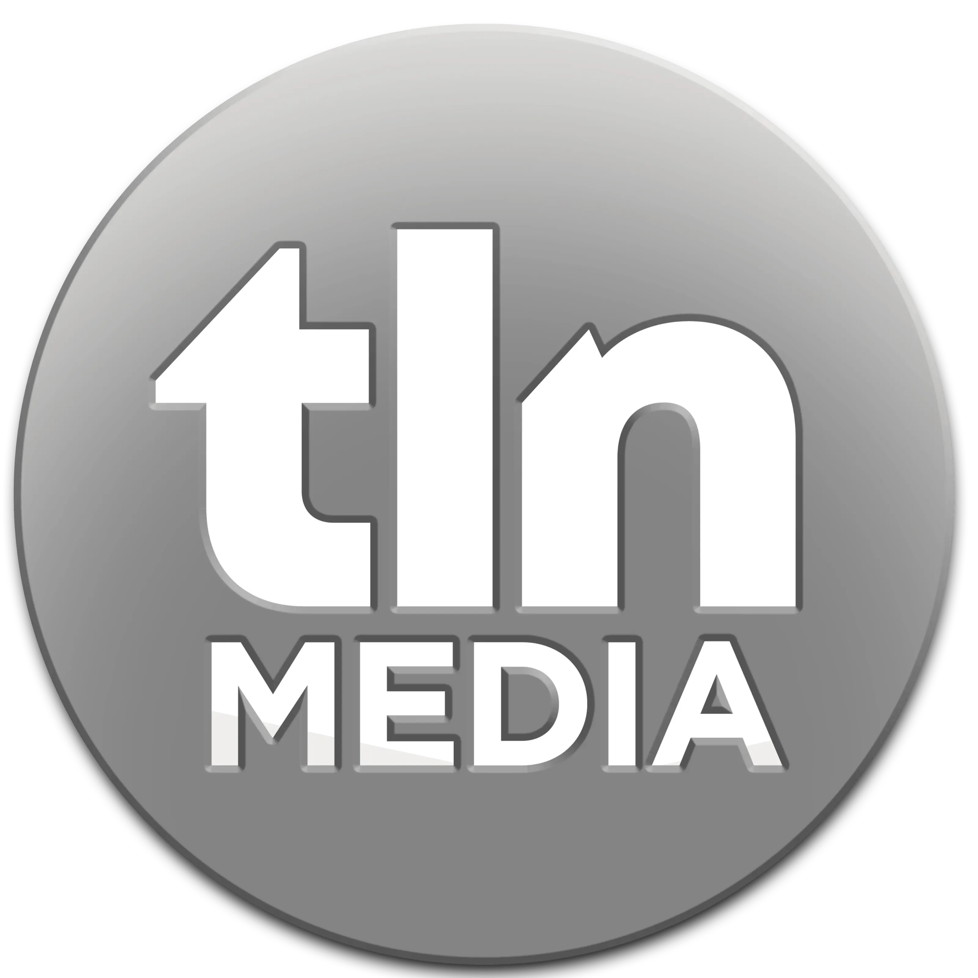 TLN Media logo on a grey circular background, a channel often associated with the Gaither Vocal Band TV schedule.